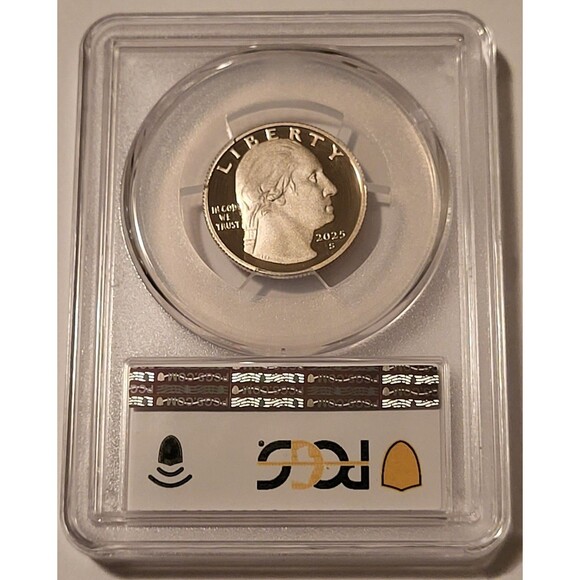 2025 S Clad Stacey Park Milbern Quarter PR70 DCAM PCGS FS Made in USA Label - Picture 2 of 2